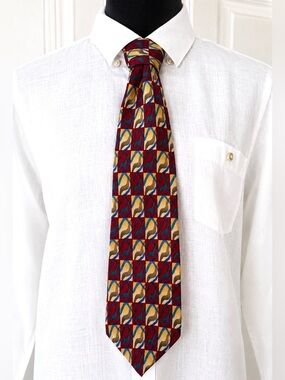 J. Garcia 8th Birthday Edition Multicolor Abstract Silk Tie